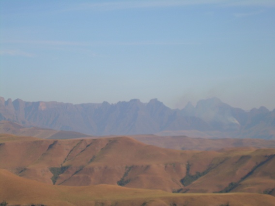 Fire on Cathedral Peak - Sun 05 Sept