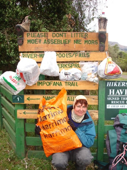 Litter from smugglers
