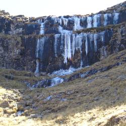 Iced Waterfall below Cleft peak