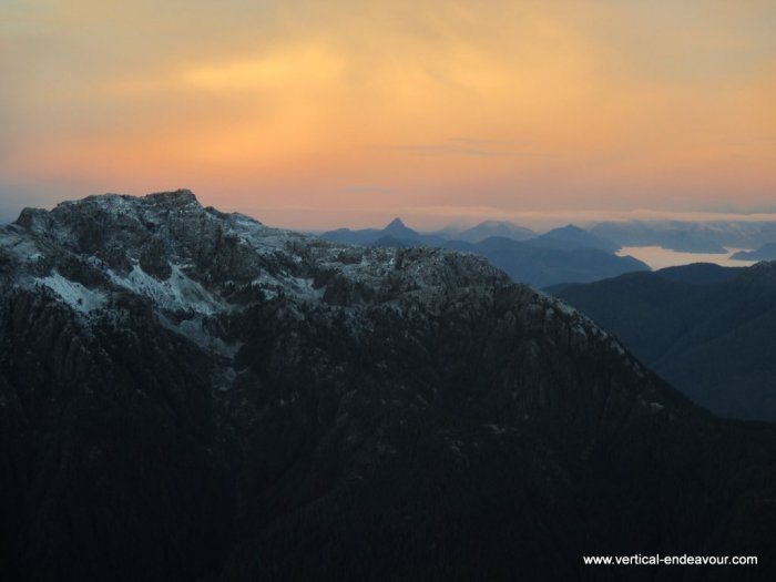 Daybreak over Vancouver Island